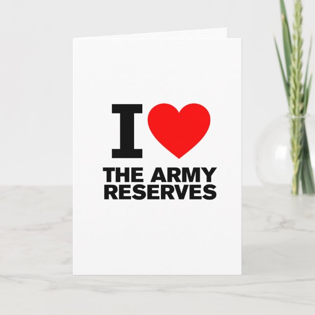 Tarjeta Amo la Reserva de mi Ejército (Anverso)