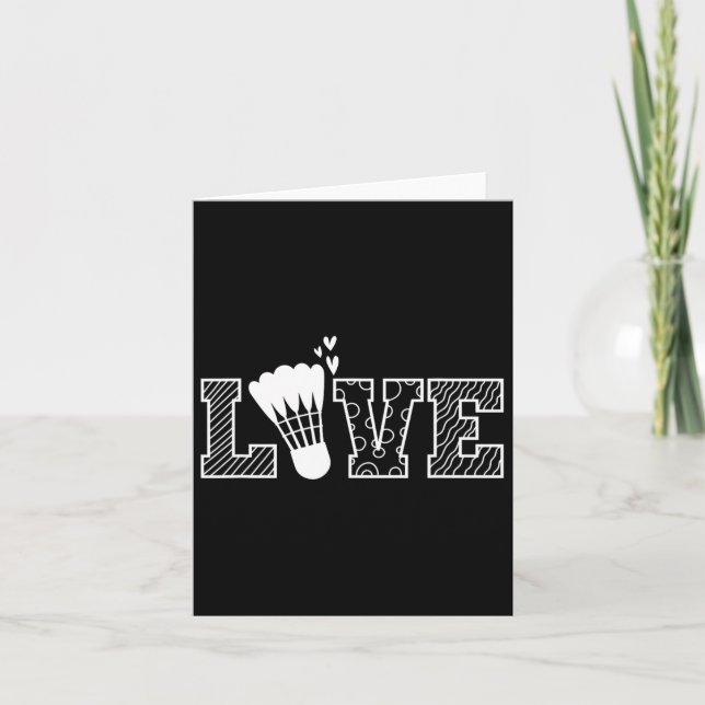 Tarjeta Amo lanzadera Dminton Racket (Anverso)