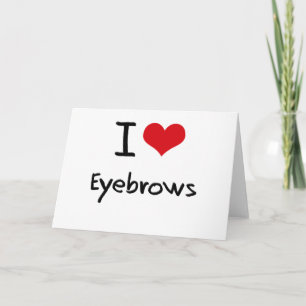 Tarjeta Amo las cejas