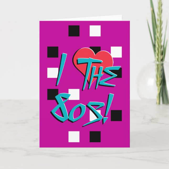 Tarjeta ¡Amo Los 80! (Anverso)