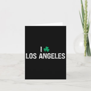 Tarjeta Amo Los Ángeles Trébol de Trébol Día de San Patric