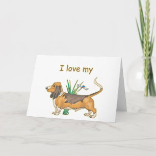 Tarjeta Amo mi Basset Hound