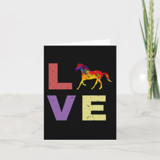 Tarjeta Amo Mi Caballo Caballo Montando Regalo Ecuestre