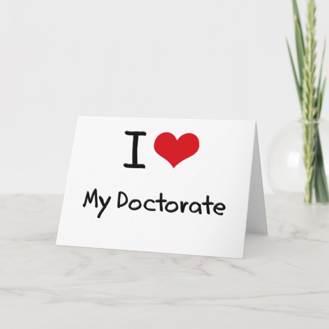 Tarjeta Amo Mi Doctorado (Anverso)