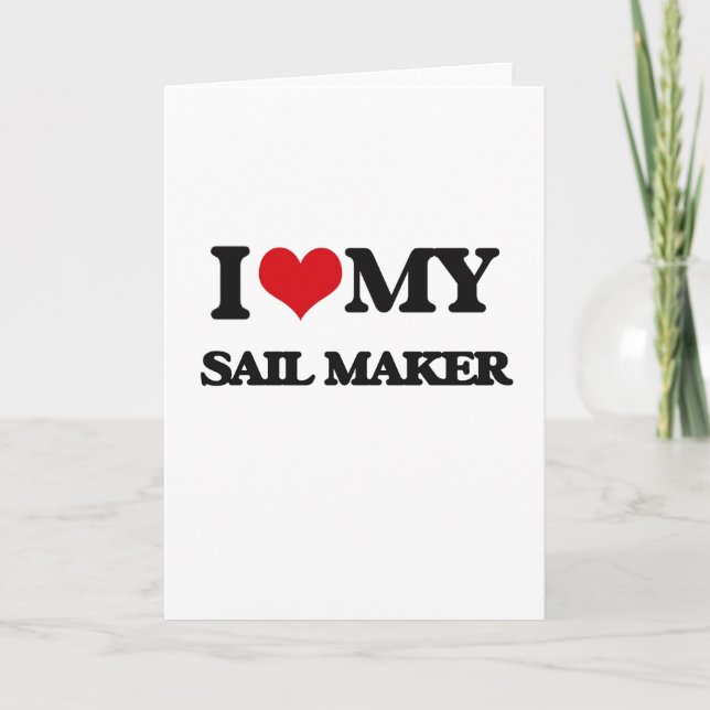 Tarjeta Amo mi fabricante de la vela (Anverso)