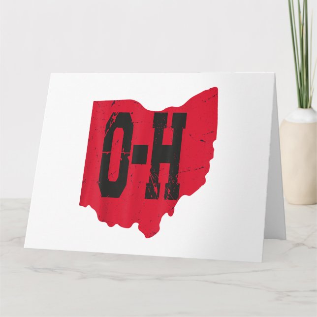 Tarjeta Amo Mi Guión Hogar Ohio Buckeye State (Anverso)