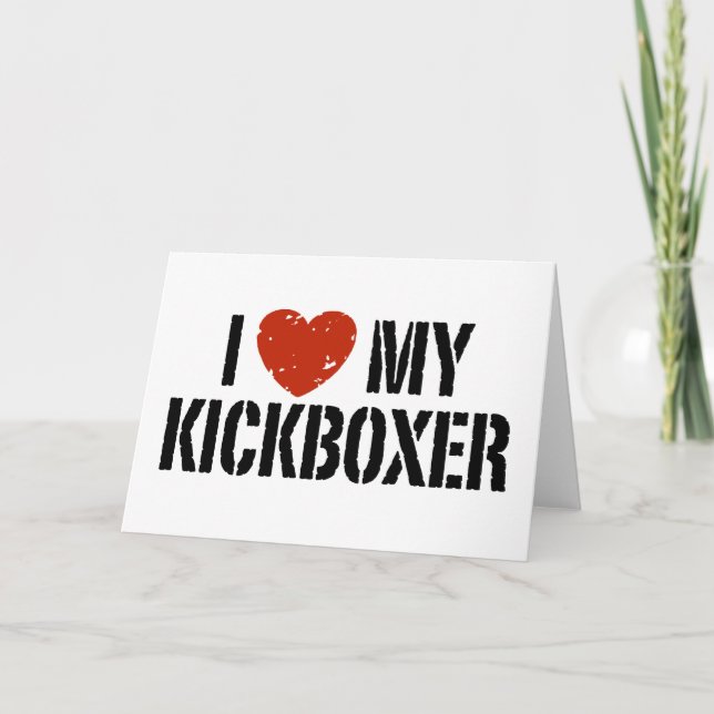 Tarjeta Amo mi Kickboxer (Anverso)