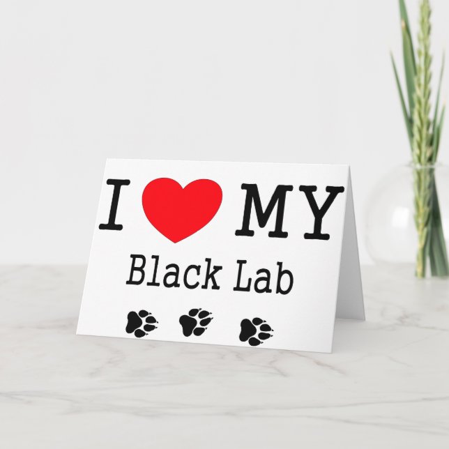 Tarjeta Amo mi laboratorio negro (Anverso)
