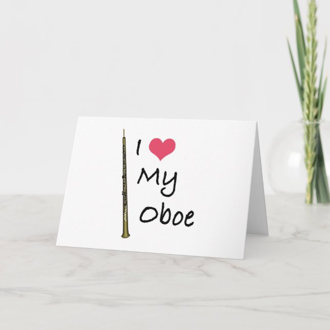 Tarjeta Amo mi Oboe (Anverso)
