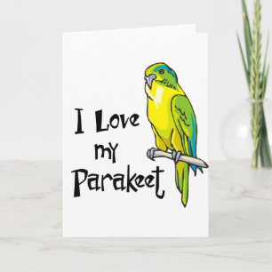 Tarjeta Amo mi Parakeet