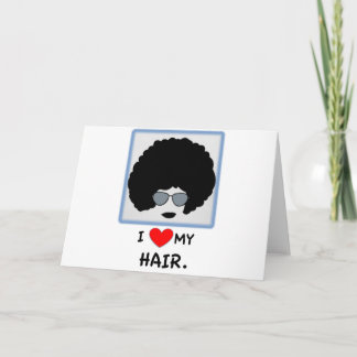 Tarjeta Amo mi pelo - Afro