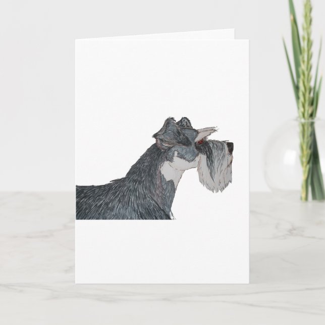 Tarjeta Amo mi Schnauzer (Anverso)