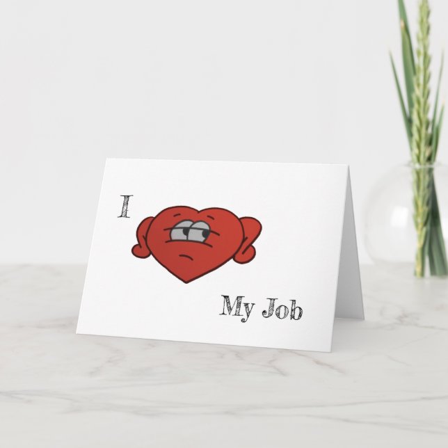 Tarjeta ¡Amo mi trabajo (Anverso)