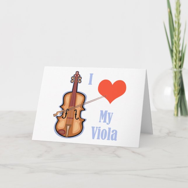 Tarjeta Amo mi viola (Anverso)