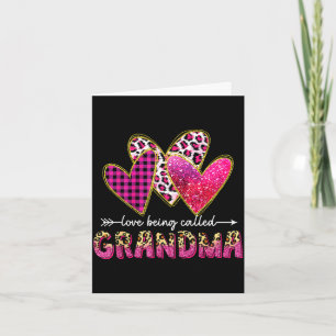 Tarjeta Amo que me llamen abuela valentín día de las madre