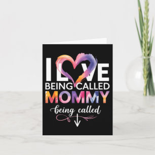 Tarjeta Amo ser llamada mamá día de las madres mamá