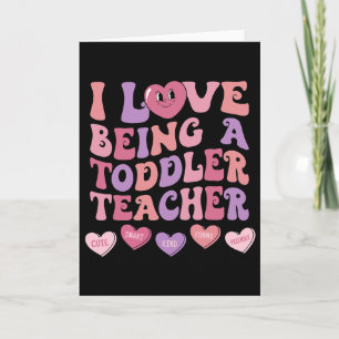 Tarjeta Amo ser una maestra de párvulos Día de San Valentí