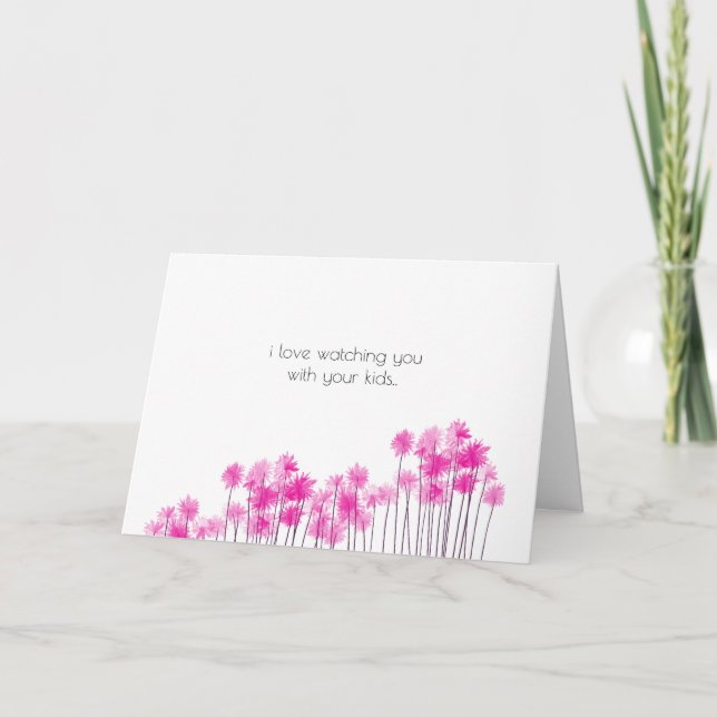 Tarjeta Amo ver II a mi amiga del Día de la Madre (Anverso)