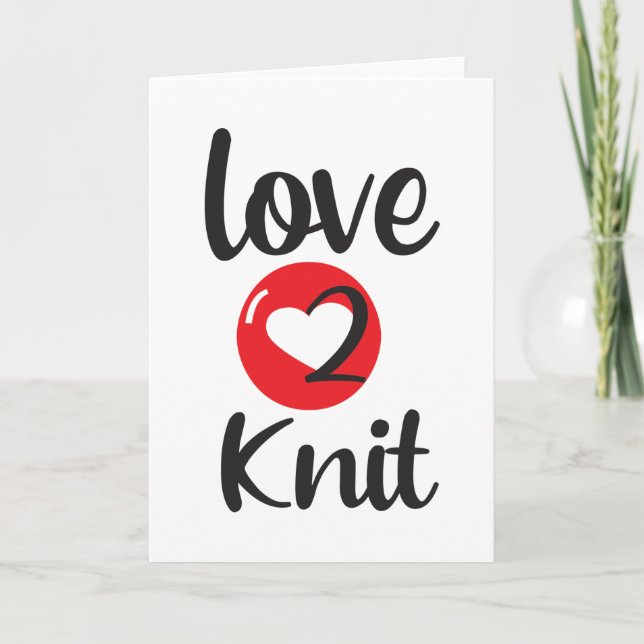 Tarjeta Amor 2 Knit (Anverso)