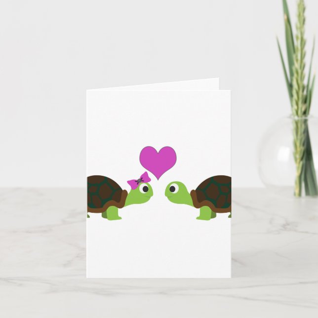 Tarjeta Amor a la tortuga (Anverso)
