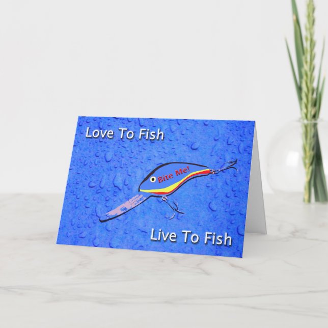 Tarjeta Amor A Los Peces Viven Para Los Peces Cumpleaños (Anverso)