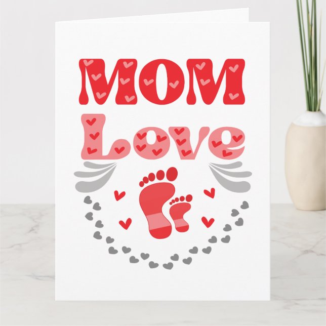 Tarjeta Amor a mamá de los cuttos (Anverso)
