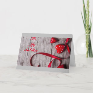 TARJETA *****AMOR A MI SOLDADO*** TODOS LOS DÍAS/VALENTINA