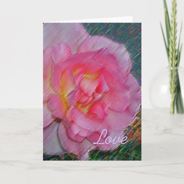 Tarjeta Amor a pleno florecimiento (Anverso)