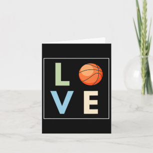 Tarjeta Amor al básquetbol
