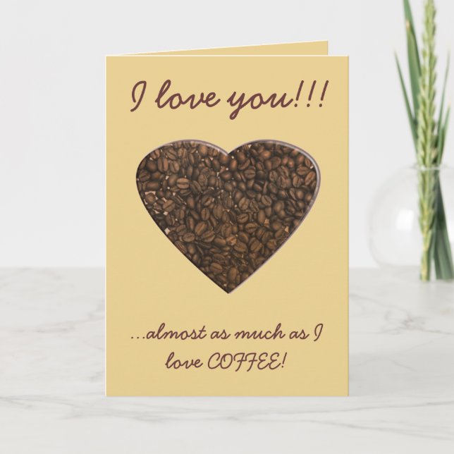 Tarjeta Amor al café (Anverso)