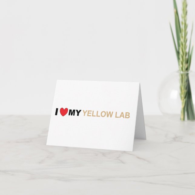 Tarjeta Amor amarillo réflex (Anverso)