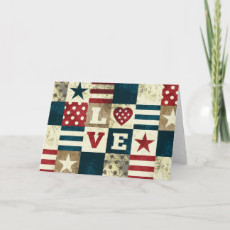 Tarjeta Amor América patriótica