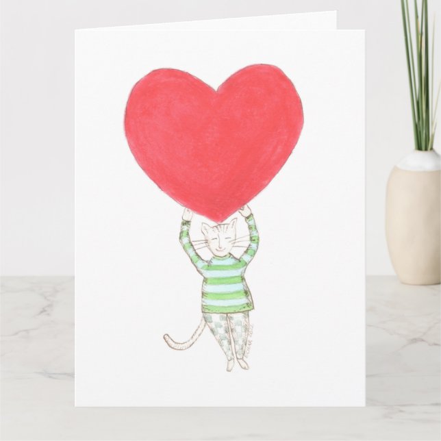 Tarjeta amor, amor, carta de amores (Anverso)