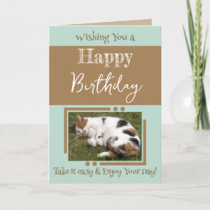 Tarjeta Amor animal agrega cumpleaños verde foto