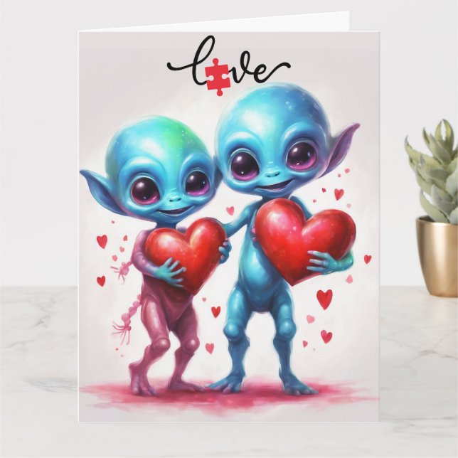 Tarjeta Amor autista (Planta pequeña)