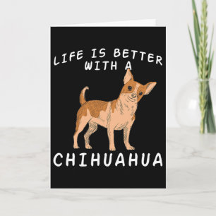 Tarjeta Amor Chihuahua - Dicho para Amantes de Perros Chih