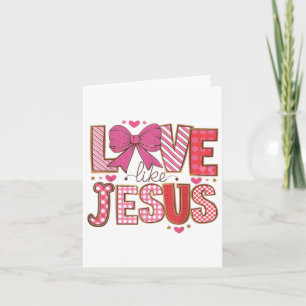Tarjeta Amor Como Jesús Fe Cristiana Domingo Religioso _