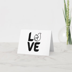 Tarjeta Amor con Fox-Black BLANK
