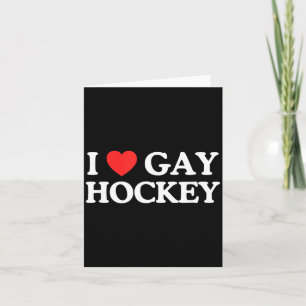 Tarjeta Amor Corazón Gay Hockey Desenfrenado Desfile del O
