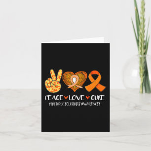 Tarjeta Amor Cure Esclerosis Múltiple Apoyo a la Concienci
