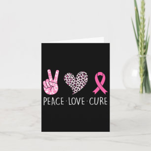 Tarjeta Amor Cure Heart Cinta Rosa Cinta Cáncer de Mama
