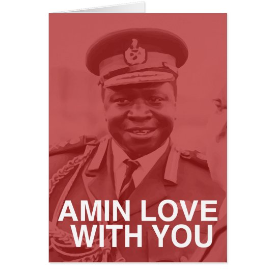 Tarjeta amor de amin con usted