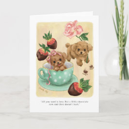 Tarjeta Amor de Cachorro San Valentín