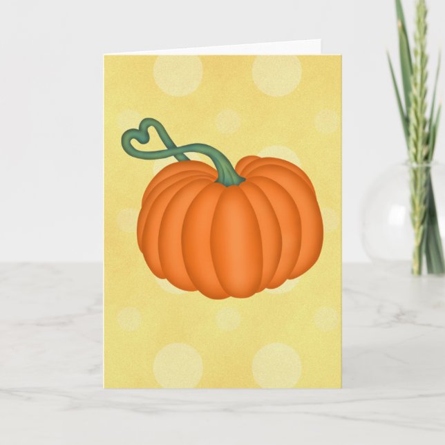 Tarjeta Amor de calabaza (Anverso)