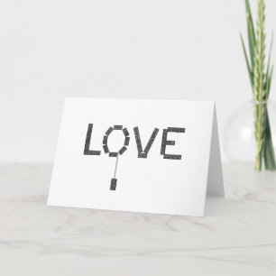 Tarjeta Amor de Dominó