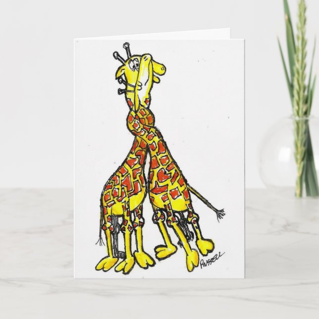 TARJETA AMOR DE LA JIRAFA (Anverso)