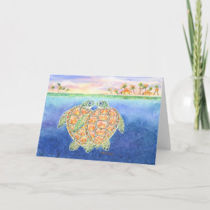 Tarjeta Amor de la tortuga