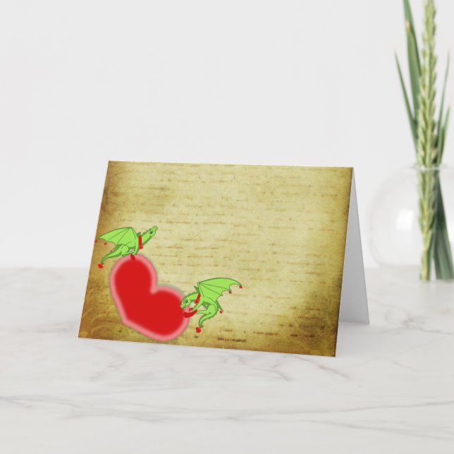 Tarjeta Amor de los dragones lettar (Anverso)