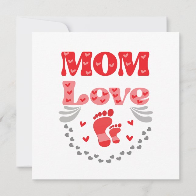Tarjeta Amor de Madre Adorable (Anverso)