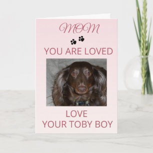 Tarjeta Amor de madre día de las madres para las mascotas